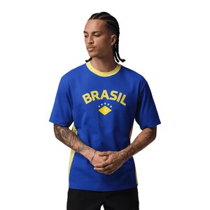 Team Brazil Nike Jordan P6 Graphic Crew Short Sleeve T-Shirt