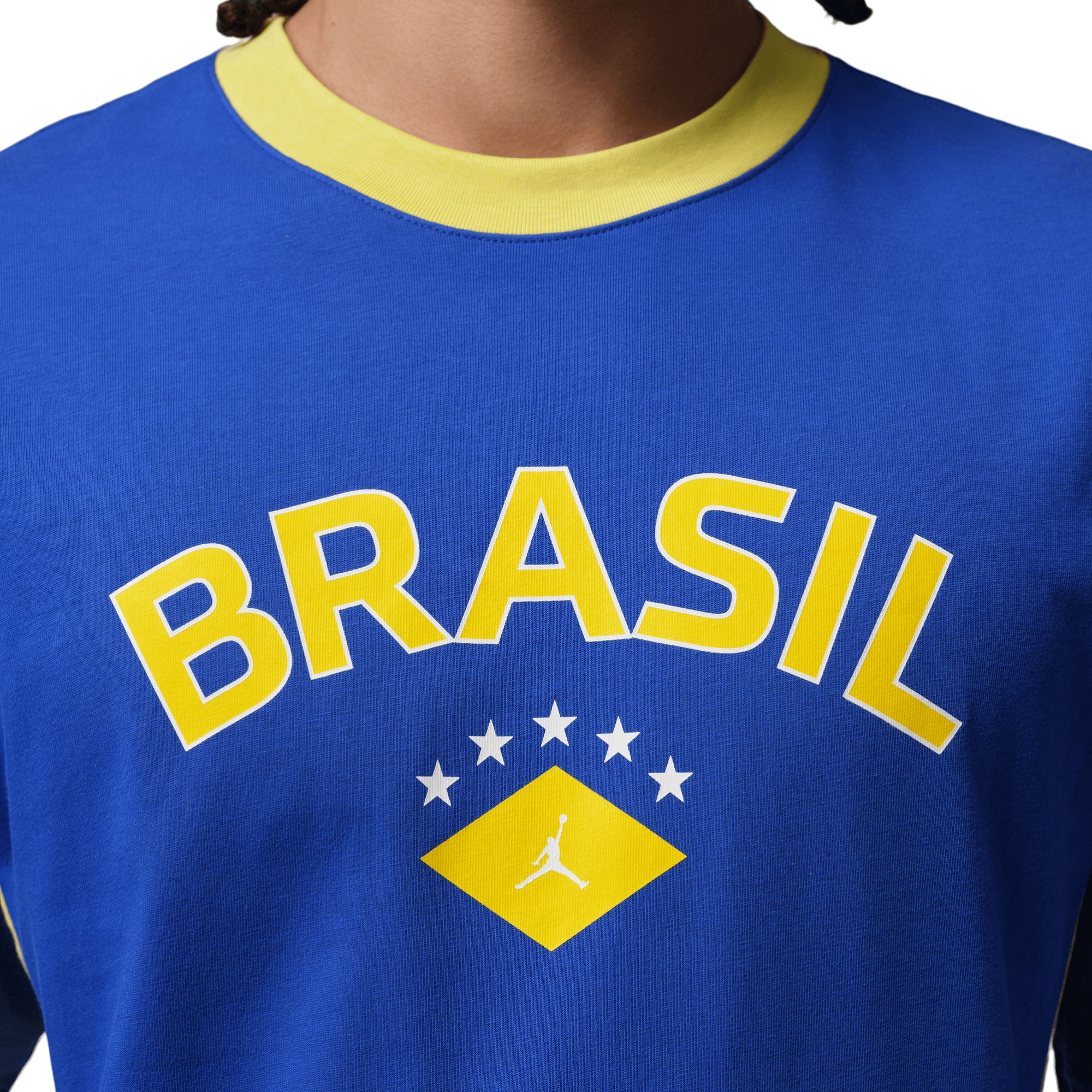 Team Brazil Nike Jordan P6 Graphic Crew Short Sleeve T-Shirt