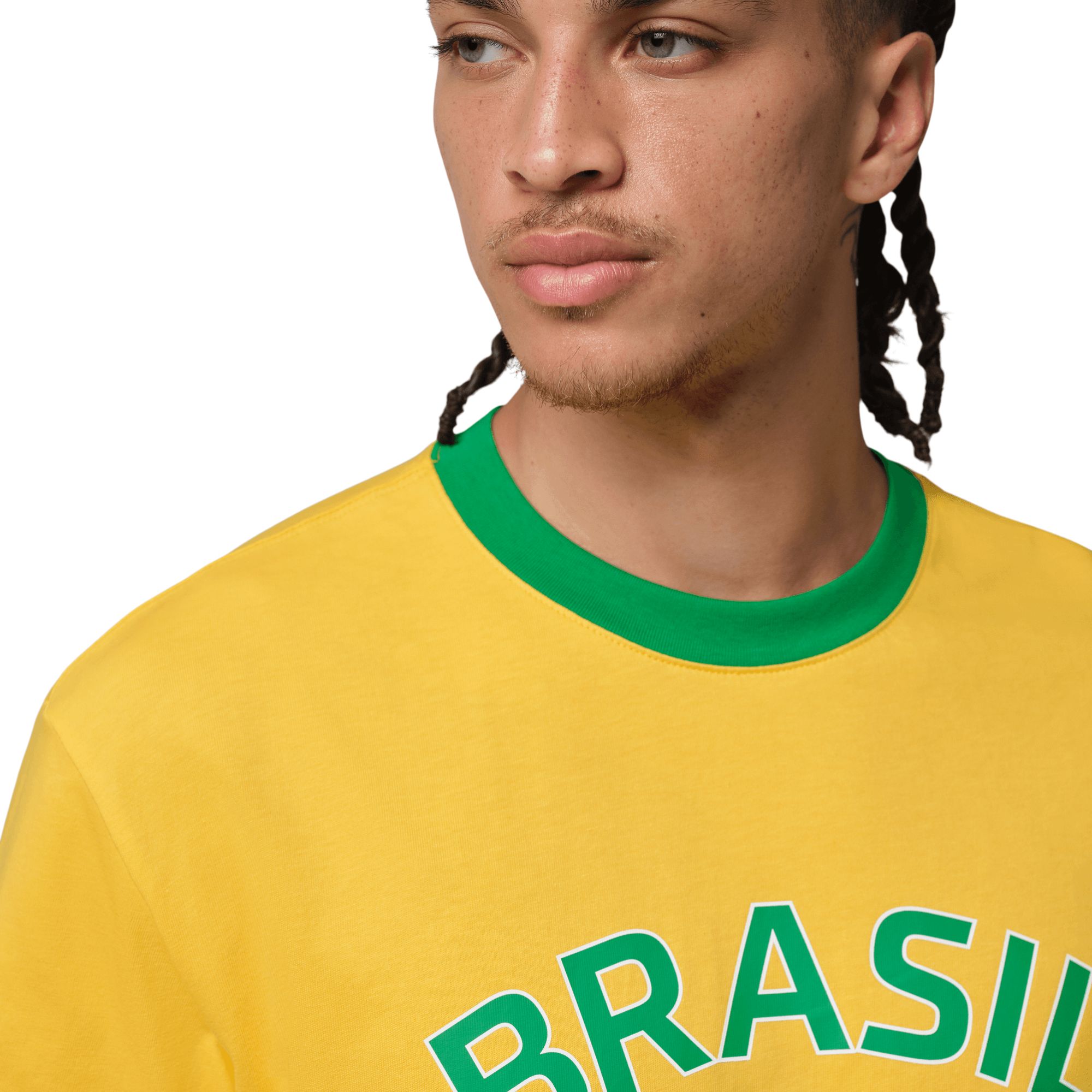 Team Brazil Nike Jordan P6 Graphic Crew Short Sleeve T-Shirt