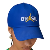 Team Brazil Nike Jordan P6 Unstructured Club Cap Front_Angled_Right