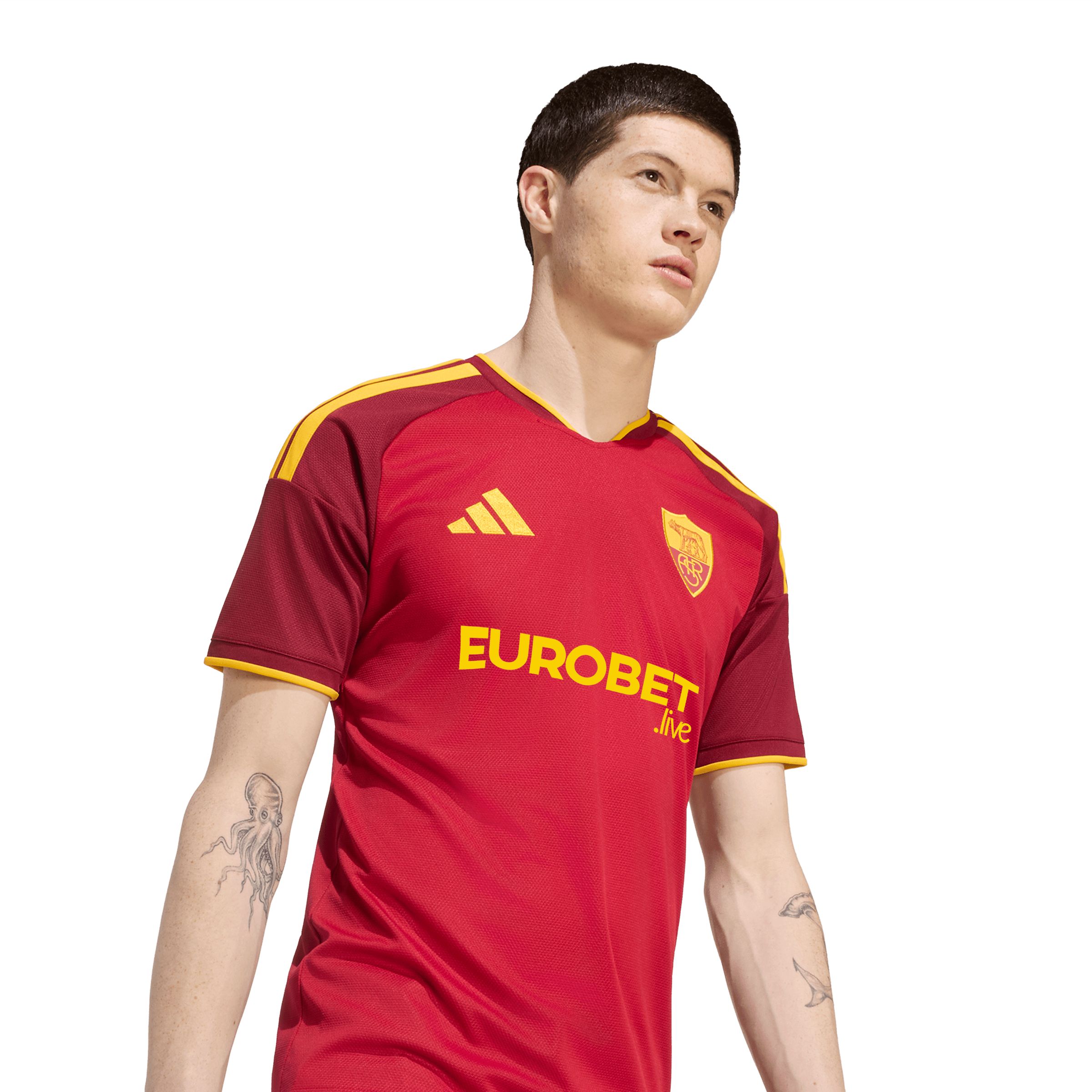 AS Roma adidas Men's Replica Home Jersey
