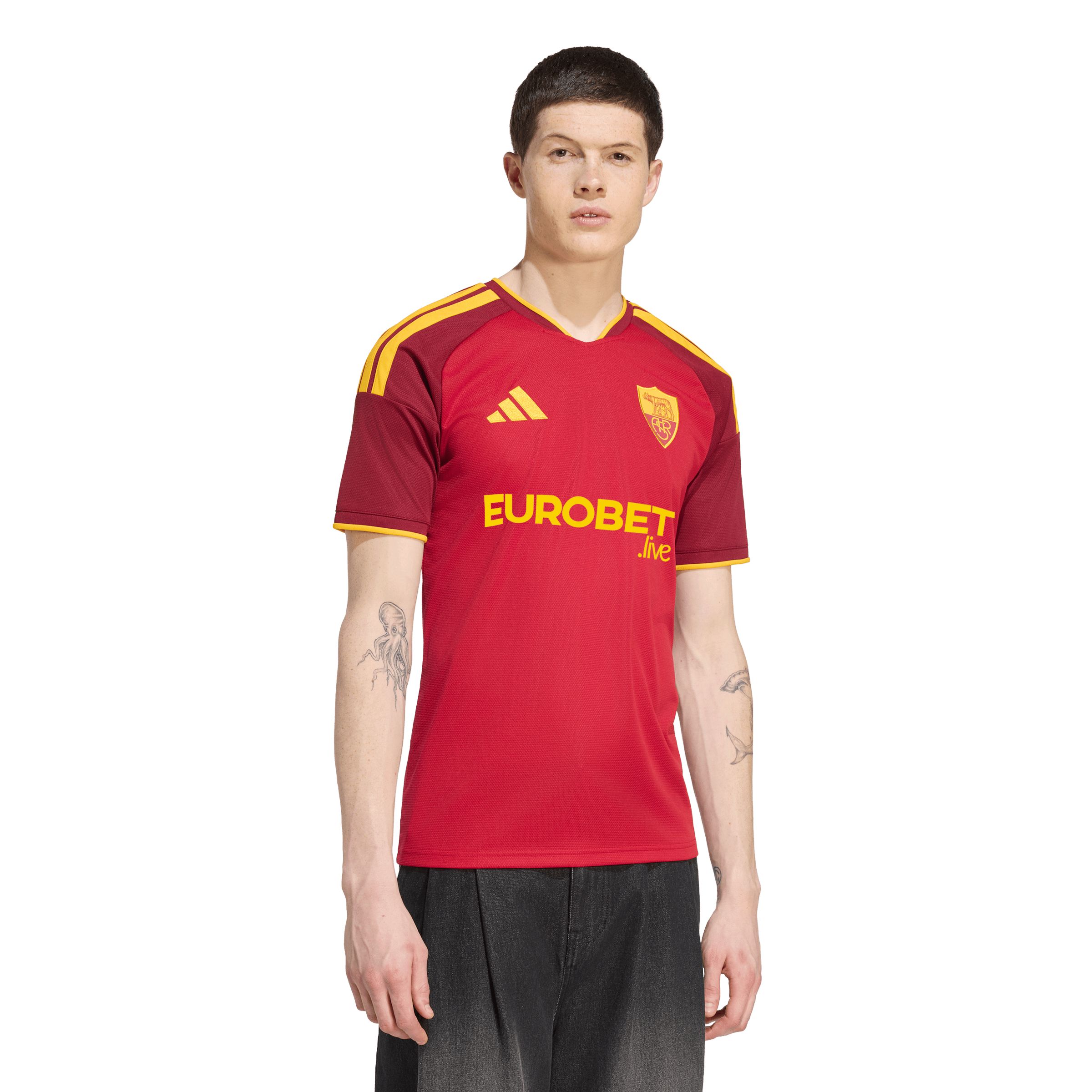 AS Roma adidas Men's Replica Home Jersey
