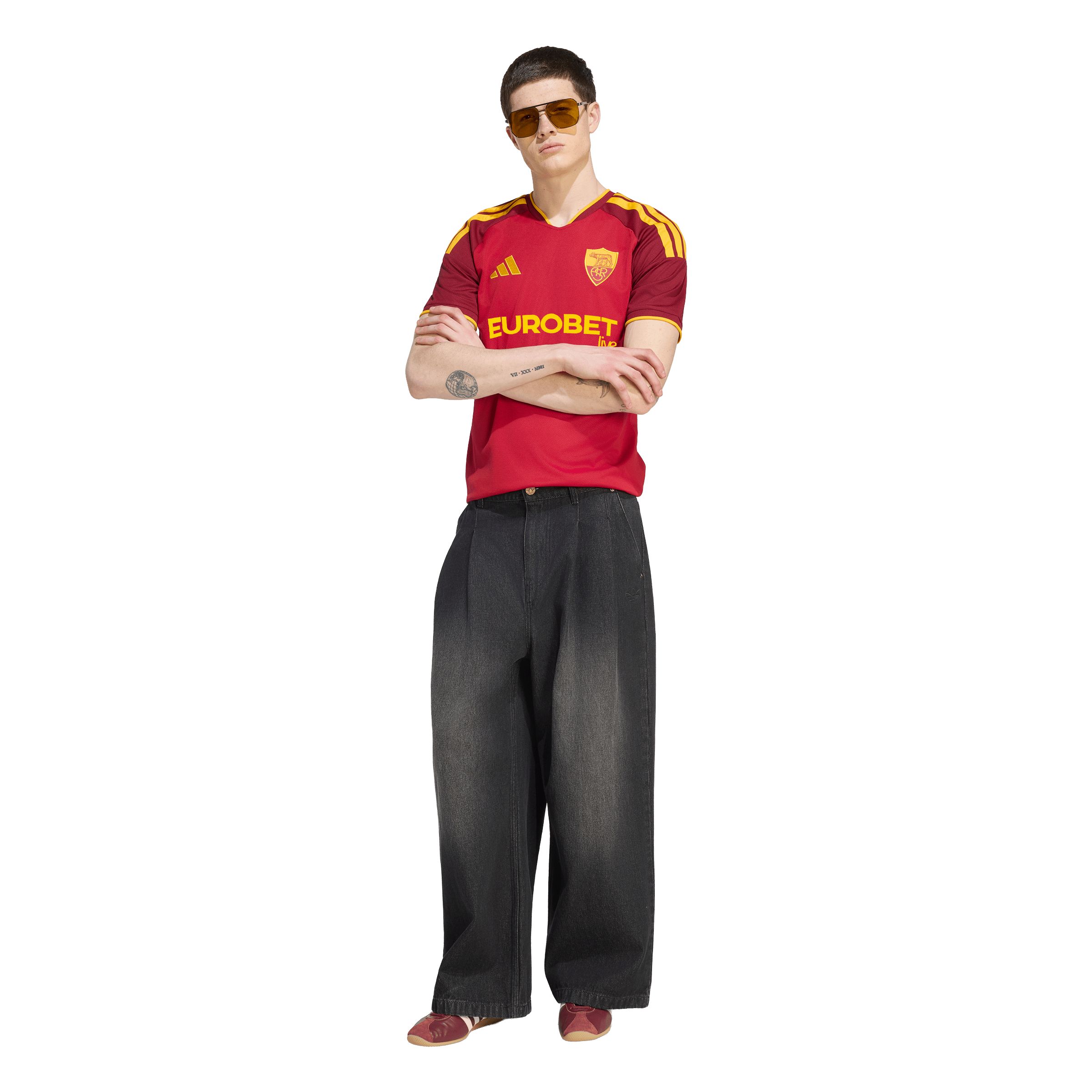 AS Roma adidas Men's Replica Home Jersey