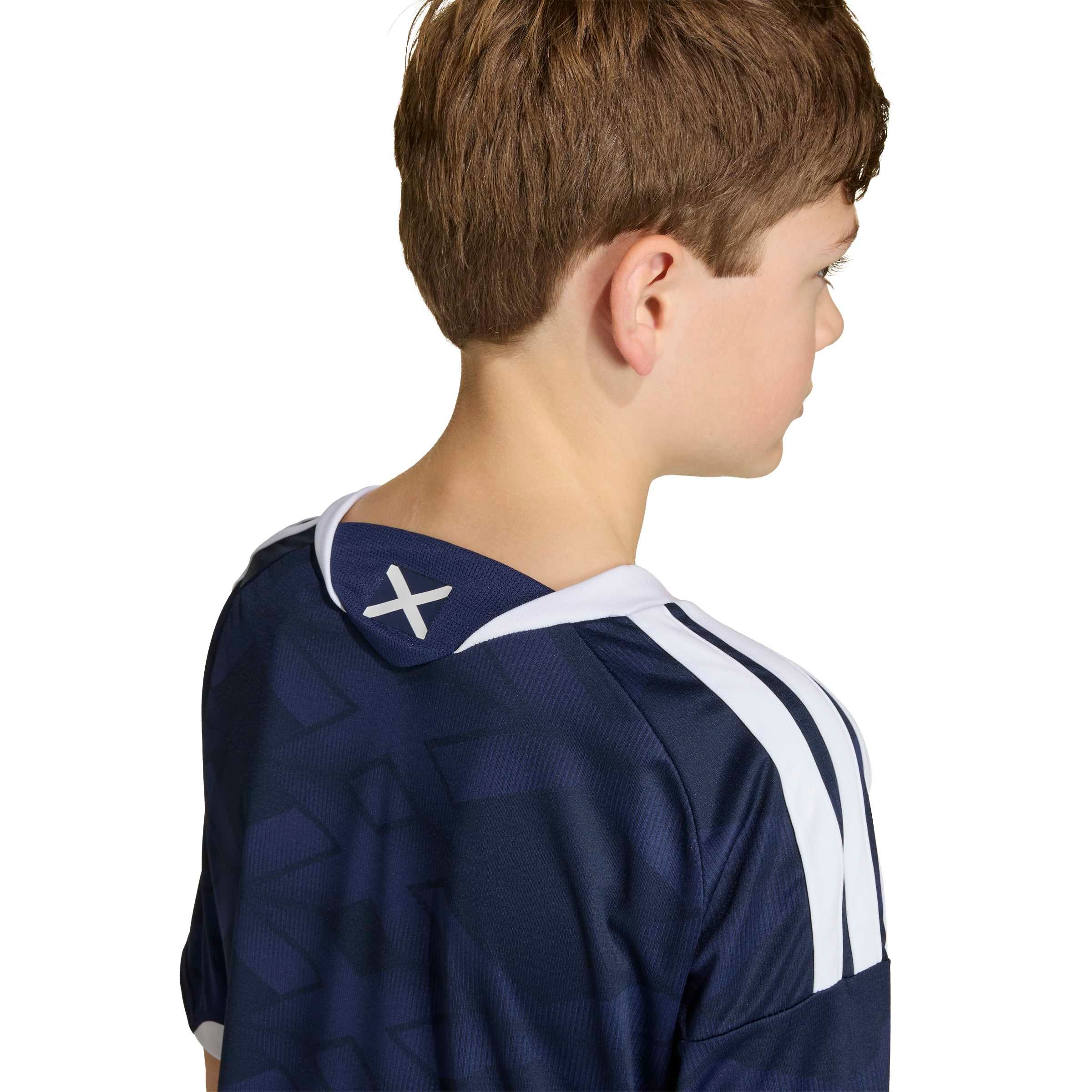 adidas Youth Team Scotland Replica Home Soccer Jersey