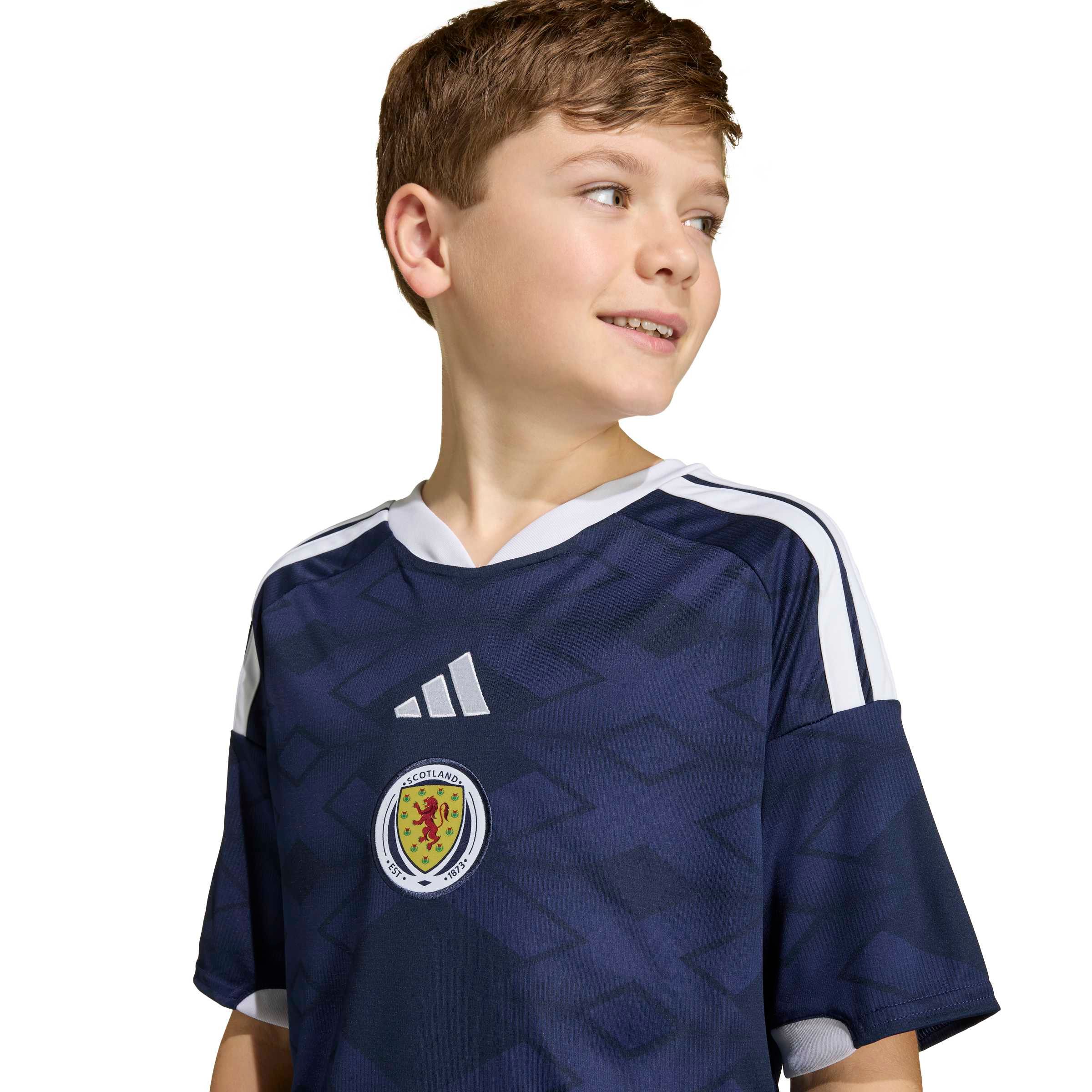 adidas Youth Team Scotland Replica Home Soccer Jersey