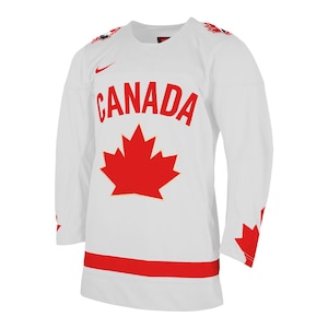 Nike White Hockey Canada One Leaf Replica Jersey