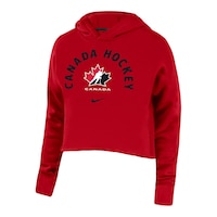 Women's Team Canada Campus Crop Hoodie Front_Angled_Left