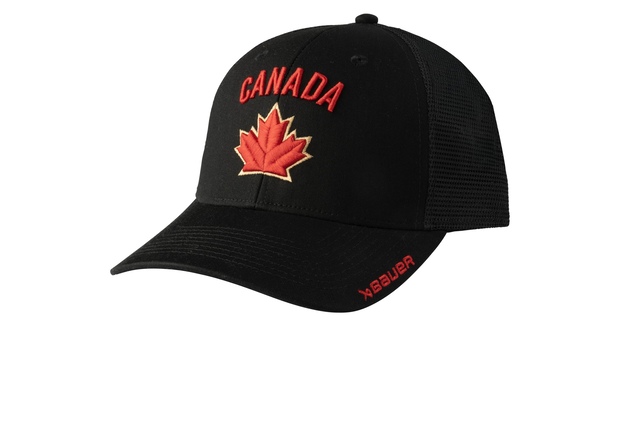 Bauer Hockey Canada Adjustable Cap Front_Three_Fourths_Angled_Left
