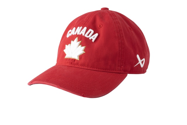 Bauer Hockey Canada Distressed Cap Front_Three_Fourths_Angled_Left