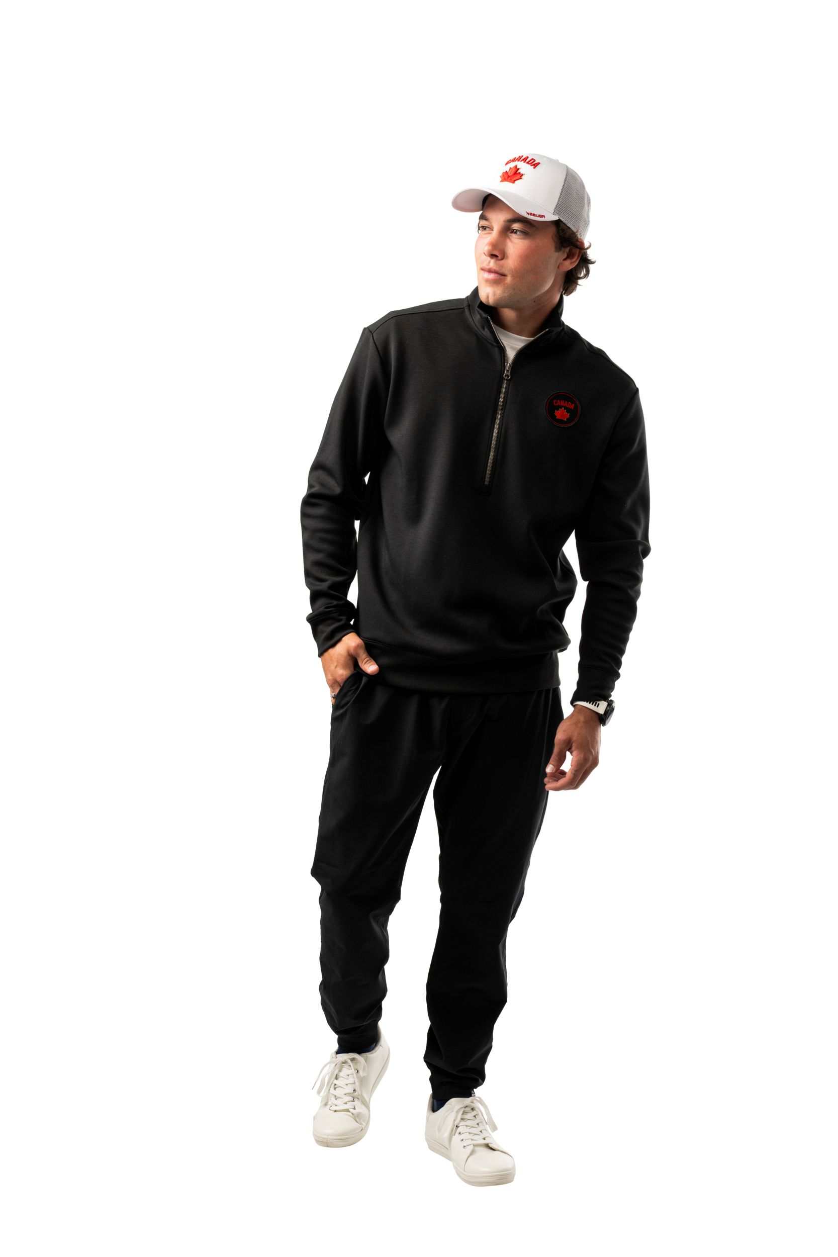 Bauer Hockey Canada Envoy 1/2 Zip Long Sleeve Top