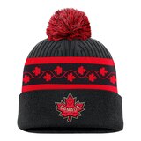 Canada 4 Nations Face-Off 11 Acrylic Cuffed Pom Beanie Front_Flat