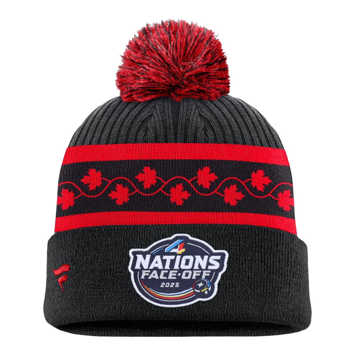 Canada 4 Nations Face-Off 11 Acrylic Cuffed Pom Beanie