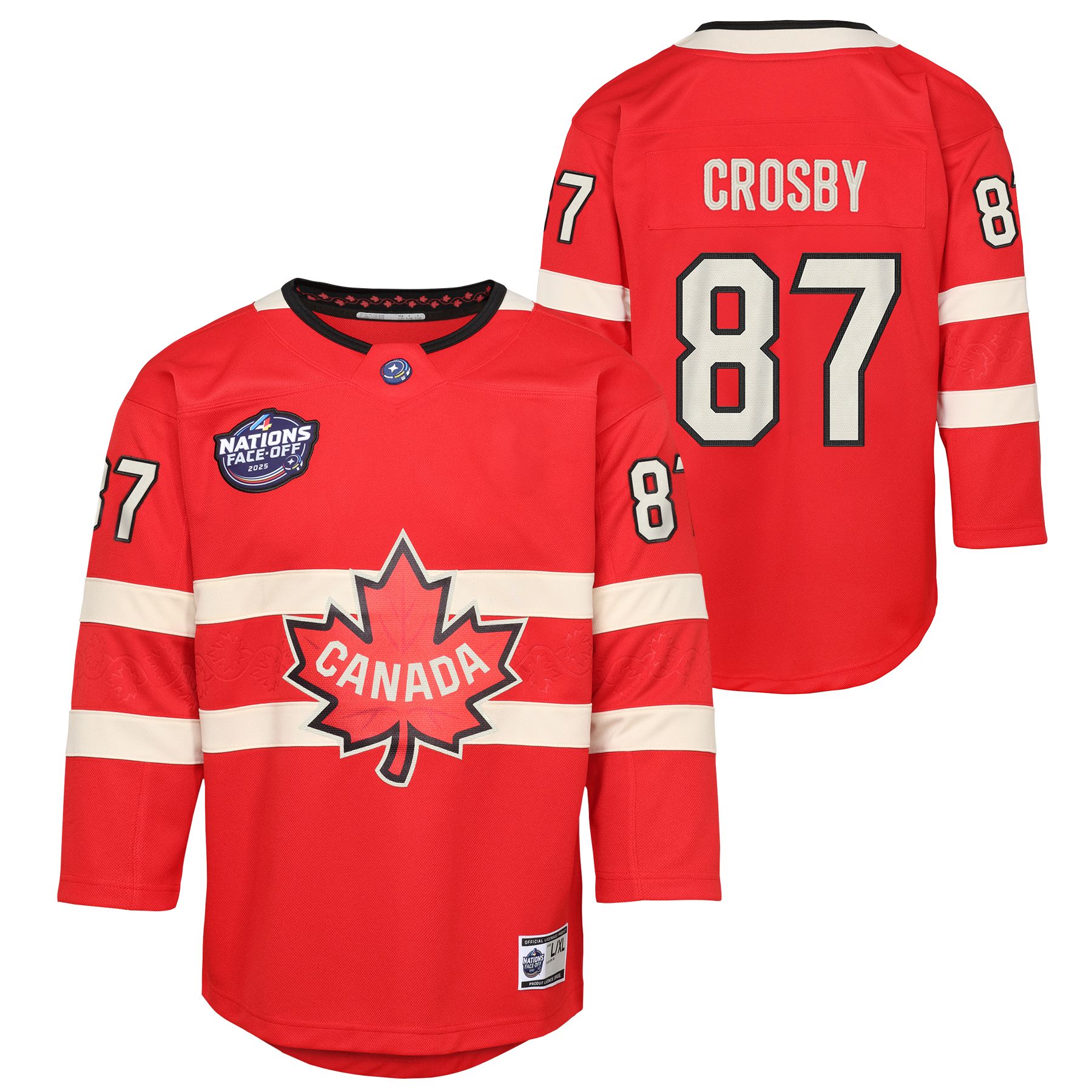 Youth Canada 4 Nations Face-Off Sidney Crosby Jersey