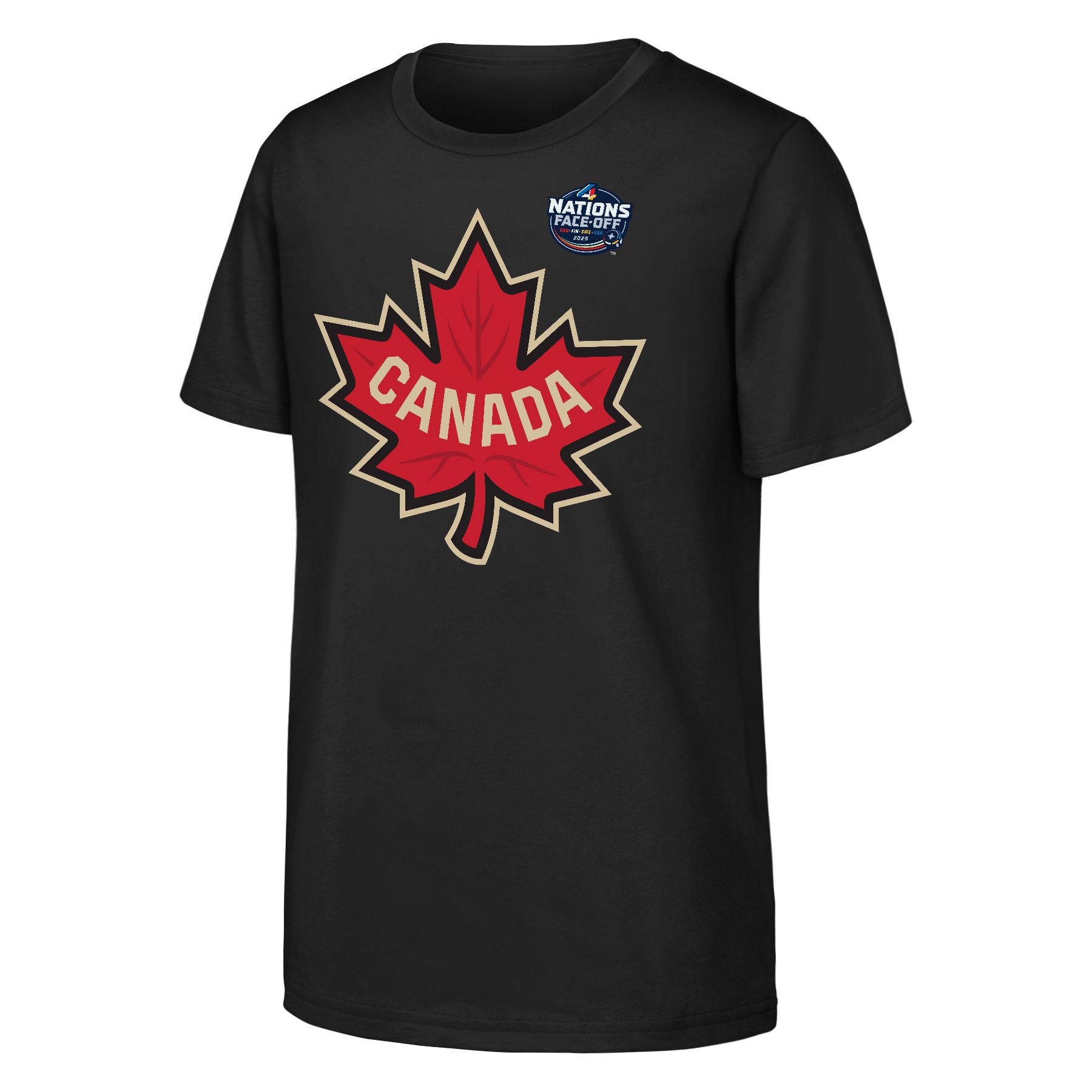 Youth Canada 4 Nations Face-Off Logo Tee