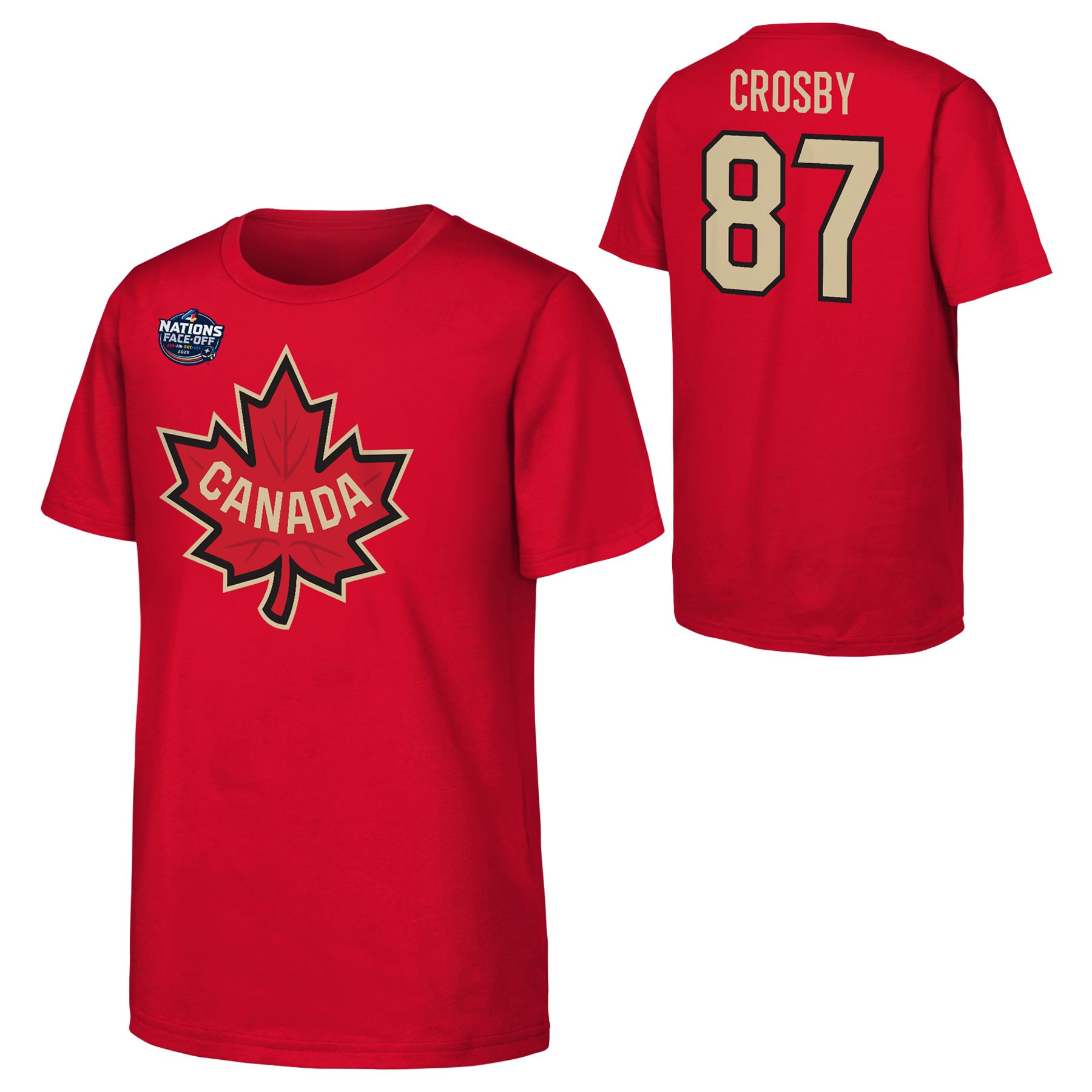 Youth Canada 4 Nations Face-Off Crosby Player T Shirt