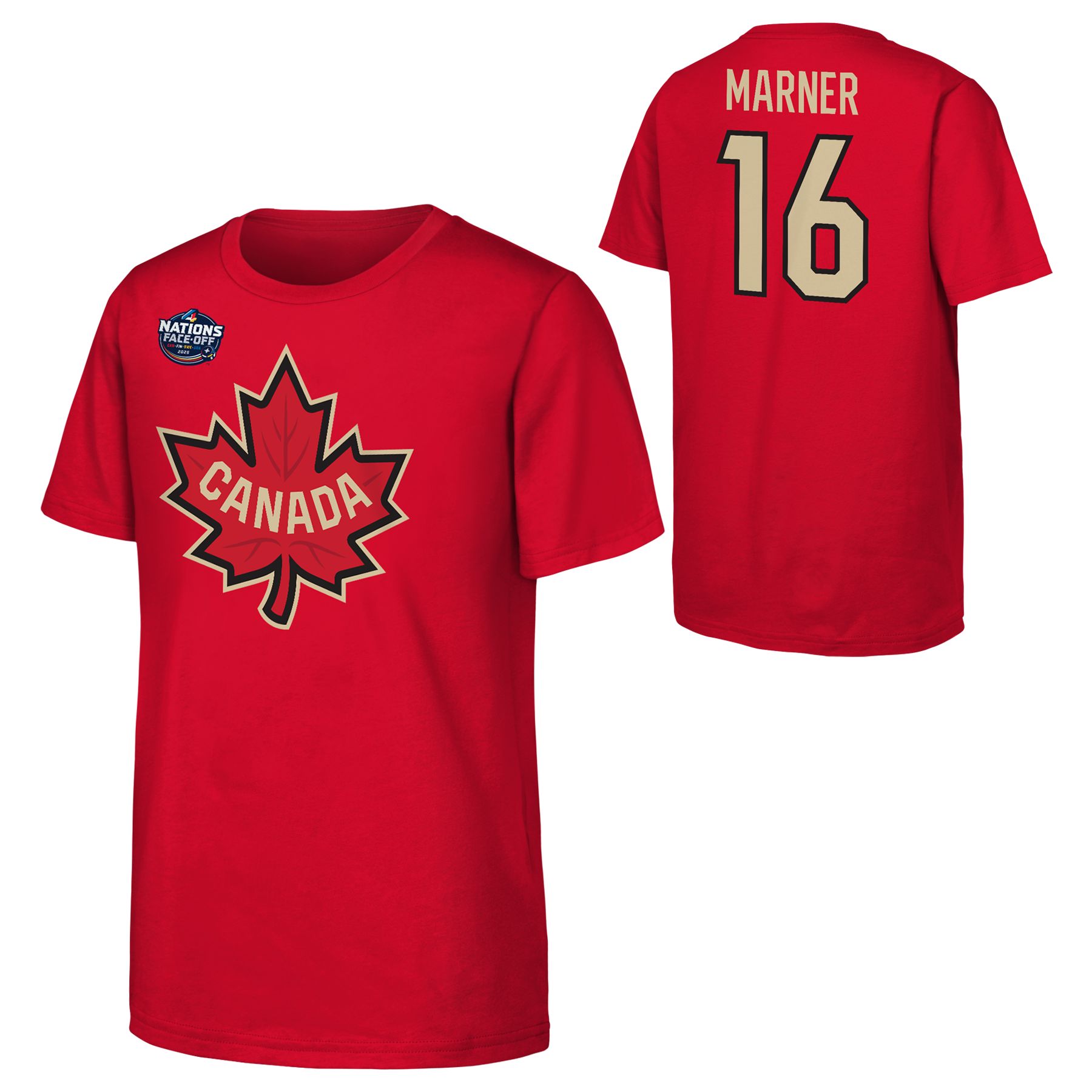 Youth Canada 4 Nations Face-Off Marner Player T Shirt