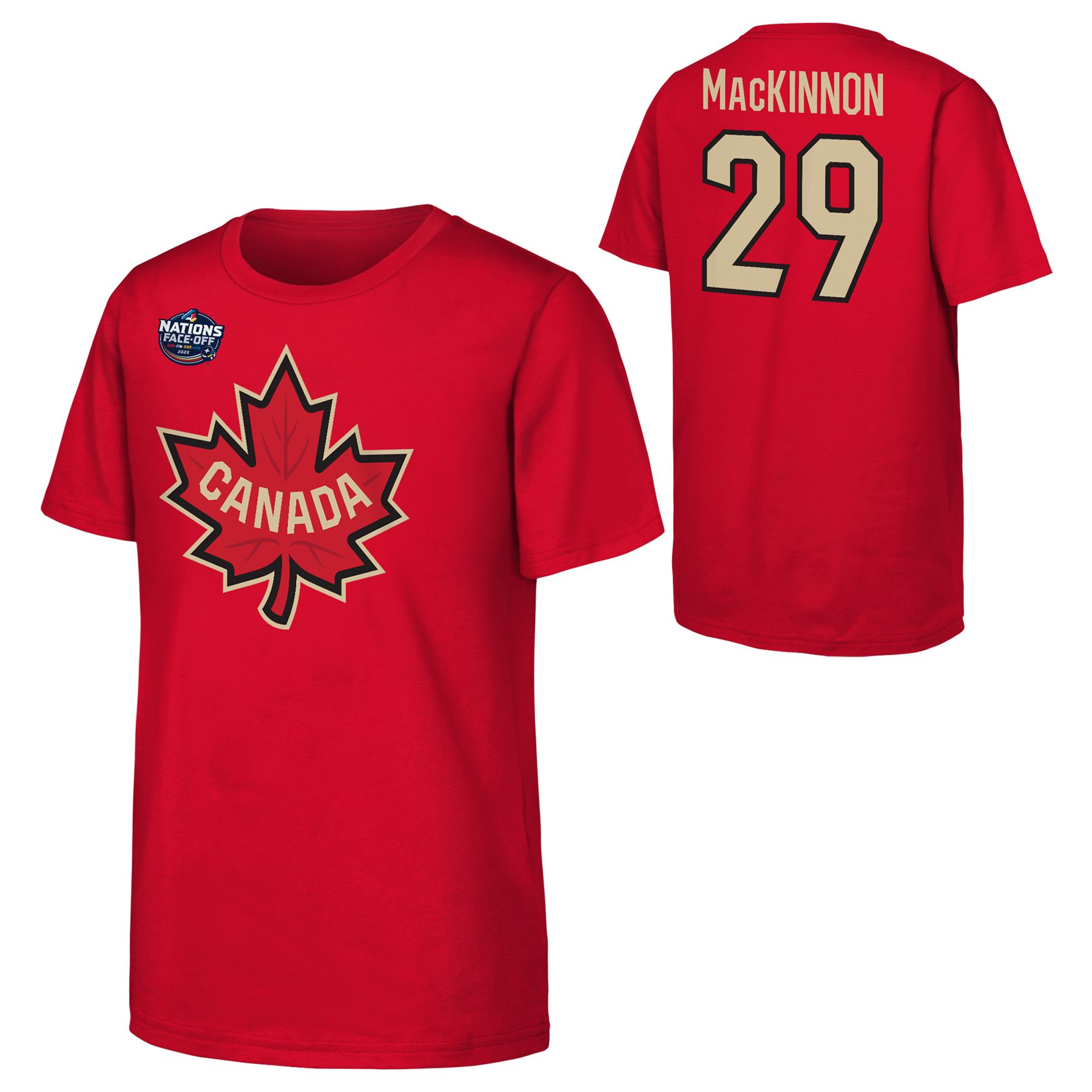 Youth Canada 4 Nations Face-Off MacKinnon Player T Shirt