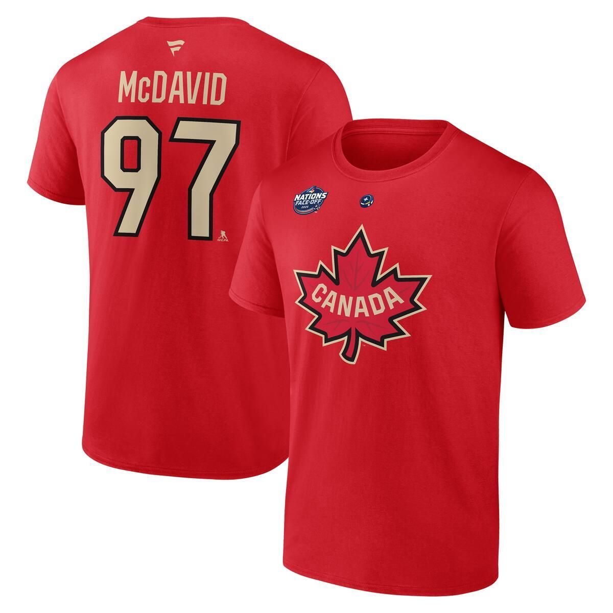 Canada Stacked 4 Nations Face-Off McDavid Player T Shirt