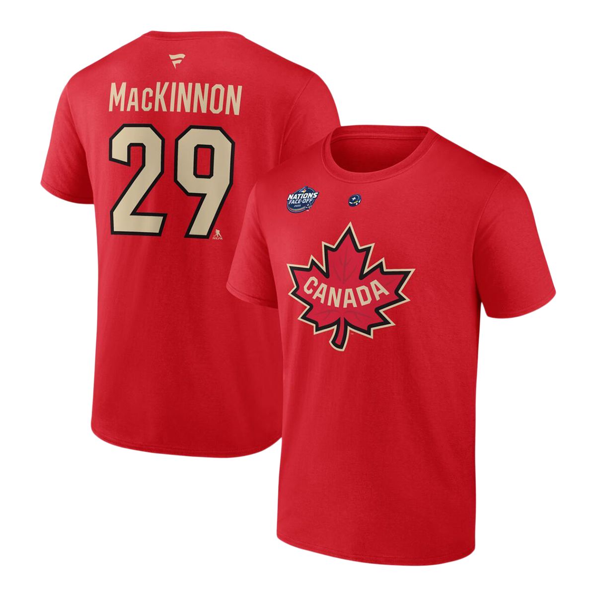 Canada Stacked 4 Nations Face-Off MacKinnon Player T Shirt