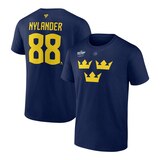 Sweden Stacked 4 Nations Face-Off Nylander Player T Shirt Composite_or_Mixed