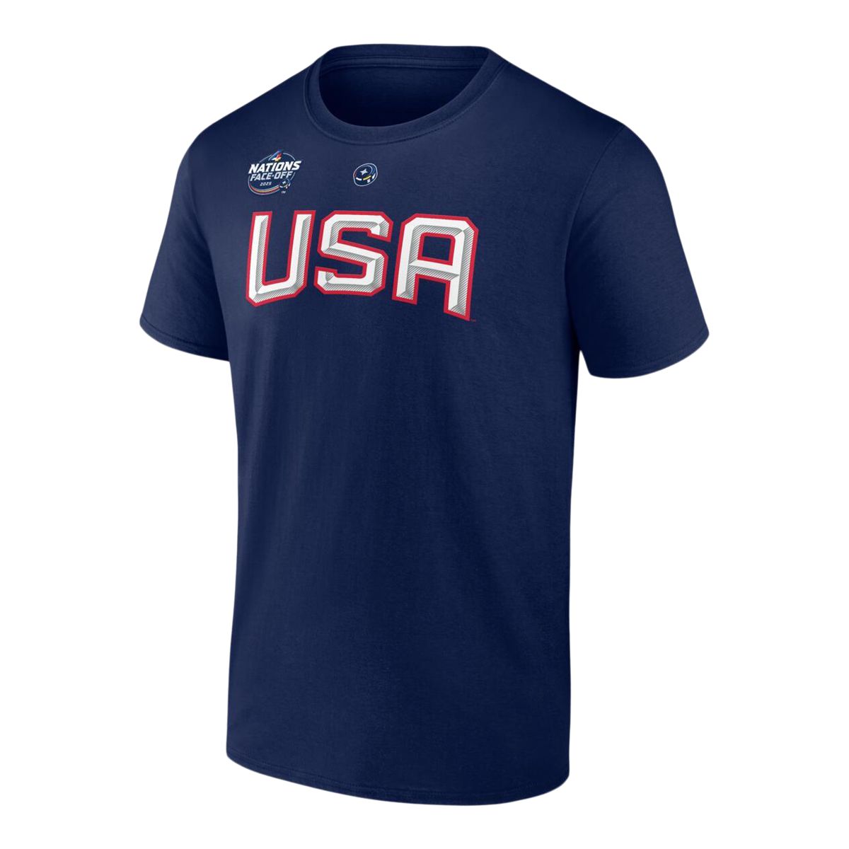USA Stacked 4 Nations Face-Off Hughes Player T Shirt