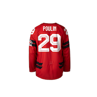 Bauer x Hockey Canada® Men's Poulin Semi-Pro Jersey Back_Flat