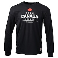 Bauer x Hockey Canada® Stacked Long Sleeve T-Shirt Front_Flat