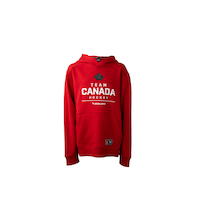 Youth Team Canada Bauer 2026 Stacked Hoodie Front_Flat