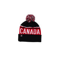 Team Canada Bauer 2026 Cuffed Pom Knit Hat Front_Flat