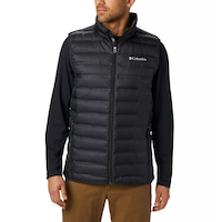 Columbia Men's Lake 22 Down Vest Front_Flat