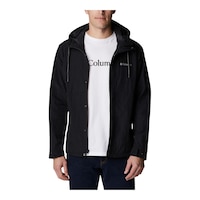 Columbia Men's Baxter Falls Jacket, Hooded, Water-Resistant Front_Flat