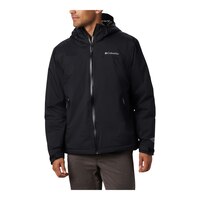 Columbia Men's EvaPOURation Hooded Rain Jacket, Waterproof, Breathable, Lightweight Front_Flat