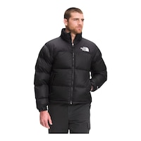 The North Face Men's Nuptse Winter Jacket, Short, Insulated, Water Repellent Front_Flat