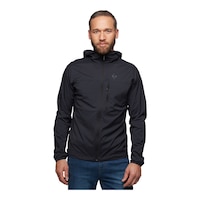 Black Diamond Men's Alpine Start Softshell Jacket Front_Flat