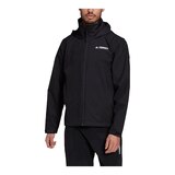 adidas Men's Terrex Multi RAIN.RDY Hooded Rain Jacket, Waterproof, Breathable, Shell Front_Flat