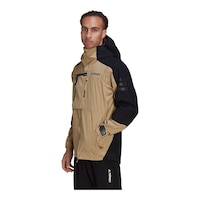 adidas Men's Terrex Xploric Rain.RDY Rain Shell Jacket Front_Three_Fourths_Angled_Left