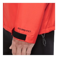 Nike Sportswear Men's Storm-FIT Legacy Hooded Rain Jacket, Waterproof, Lightweight, Shell CloseUp