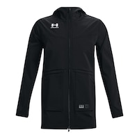Under Armour Men's Accelerate Terrace Hooded Rain Parka, Breathable, Water Resistant Front_Flat