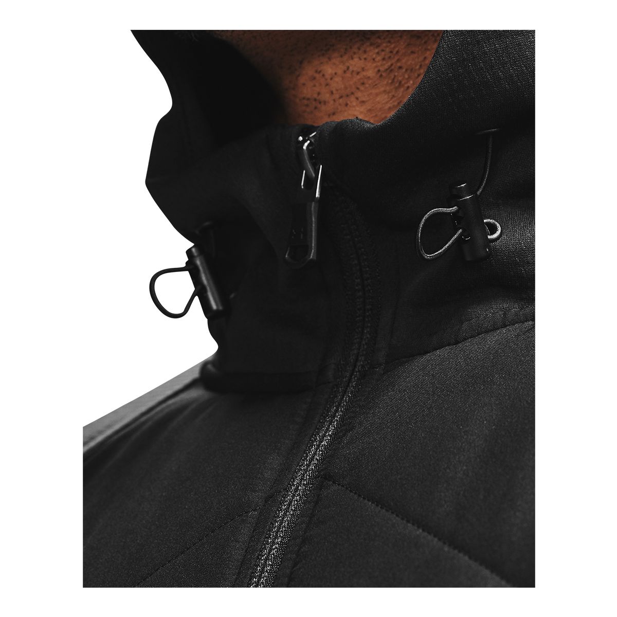 Under Armour Men's Sprint Hybrid Midlayer Jacket, Lightweight, Insulated Synthetic, Hooded