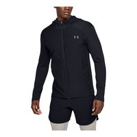 Under Armour Men's Sprint Hybrid Midlayer Jacket, Lightweight, Insulated Synthetic, Hooded Front_Angled_Left