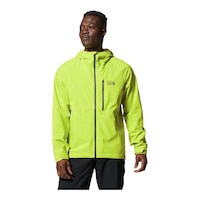 Mountain Hardwear Men's Stretch Ozonic™ 2.5L Rain Shell Jacket Front_Flat