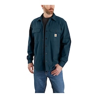 Carhartt Men's Rugged Flex Canvas Shirt Jacket Front_Angled_Left