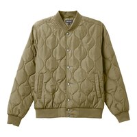Brixton Men's Dillinger Quilted Bomber Jacket Front_Flat