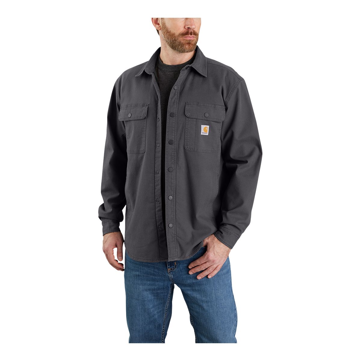 Image of Carhartt Men's Rugged Flex Canvas Fleeced Lined Jacket