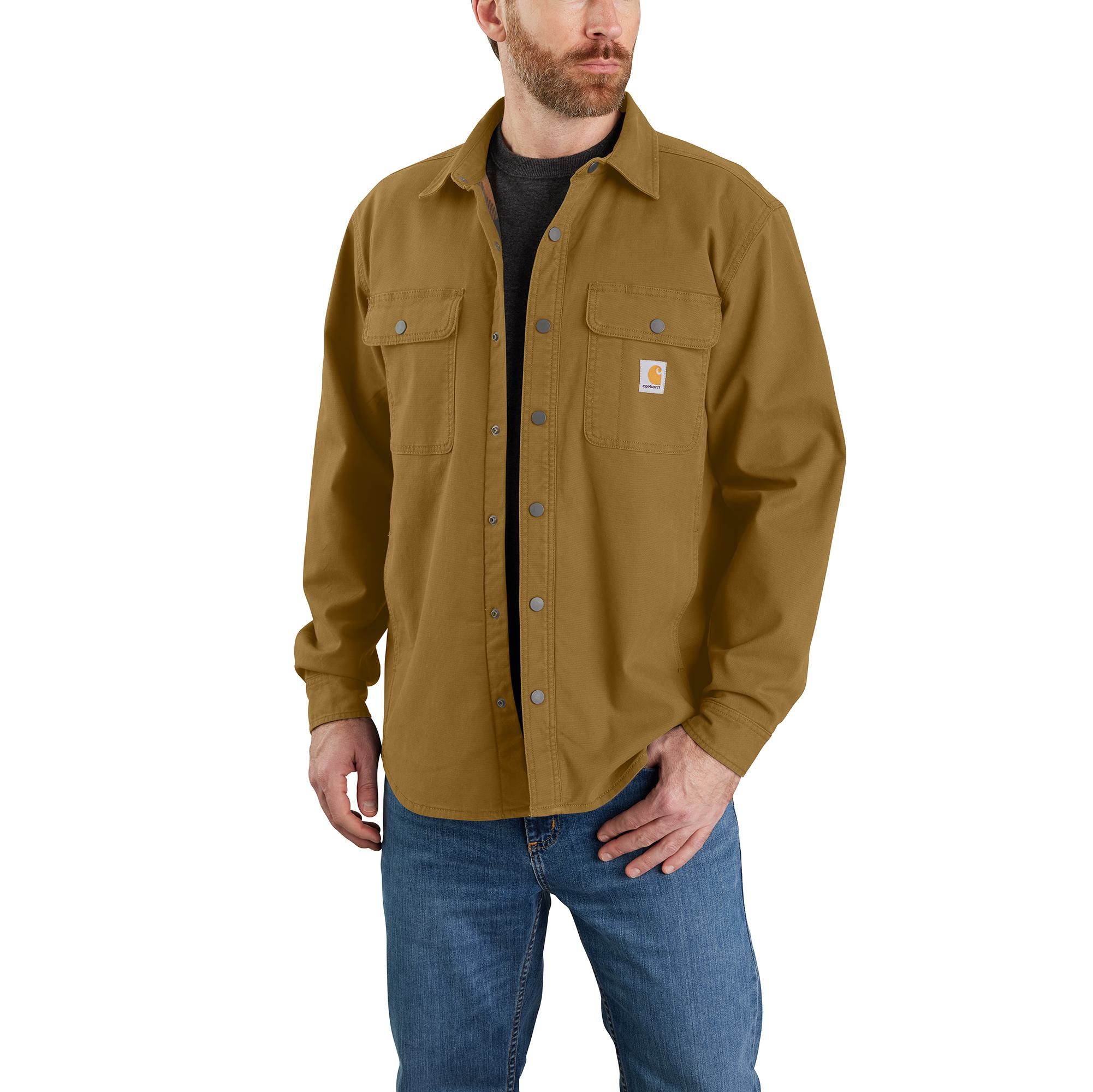 Carhartt Men's Rugged Flex Canvas Fleece-Lined Jacket