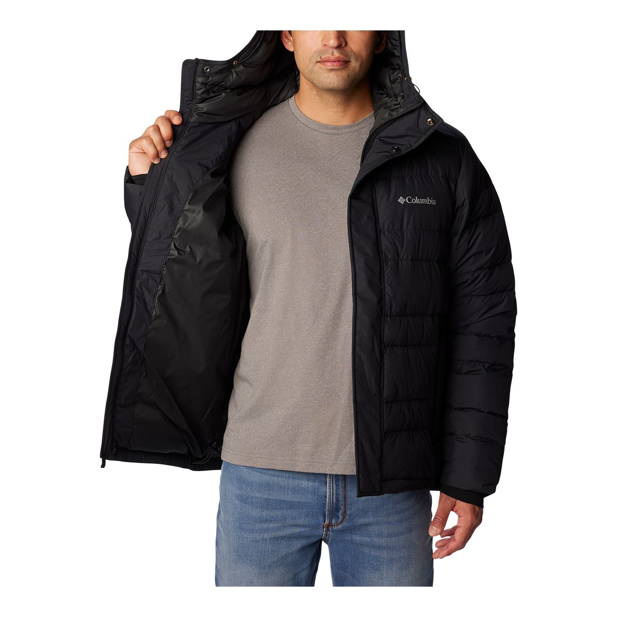 Woods Men's Bennington II Midlayer Puffer Jacket, Insulated Down, Hooded,  Water-Repellent