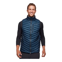 Black Diamond Men's Approach Down Filled Vest Front_Flat