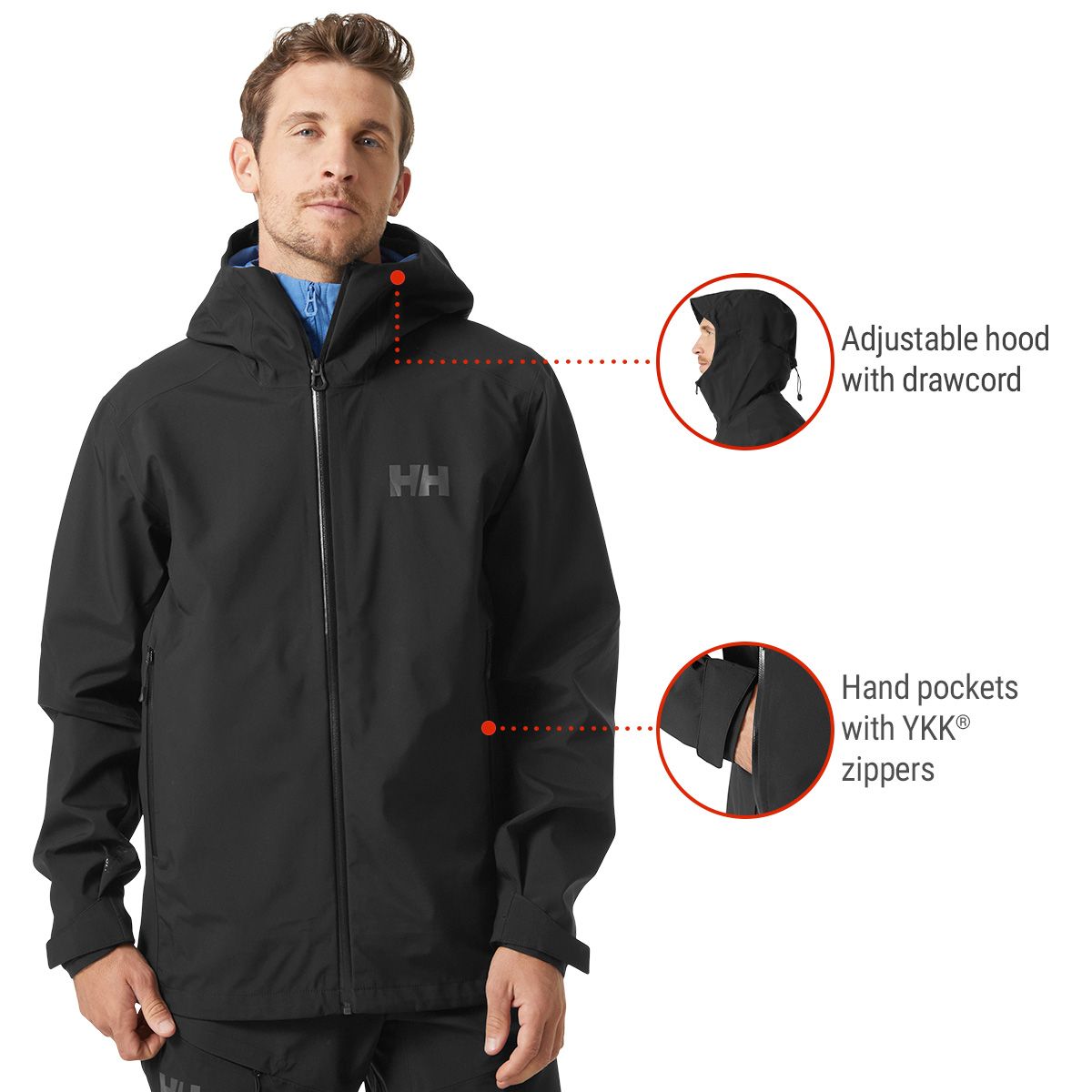 Helly Hansen Men's Verglas 3L Rain Jacket