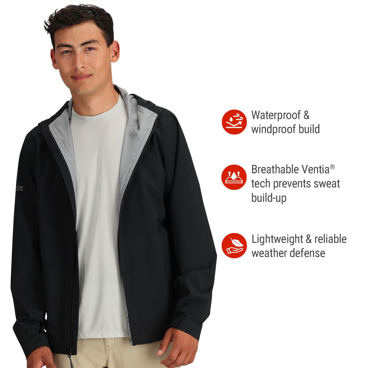 Outdoor Research Men's Stratoburst Stretch Rain Jacket