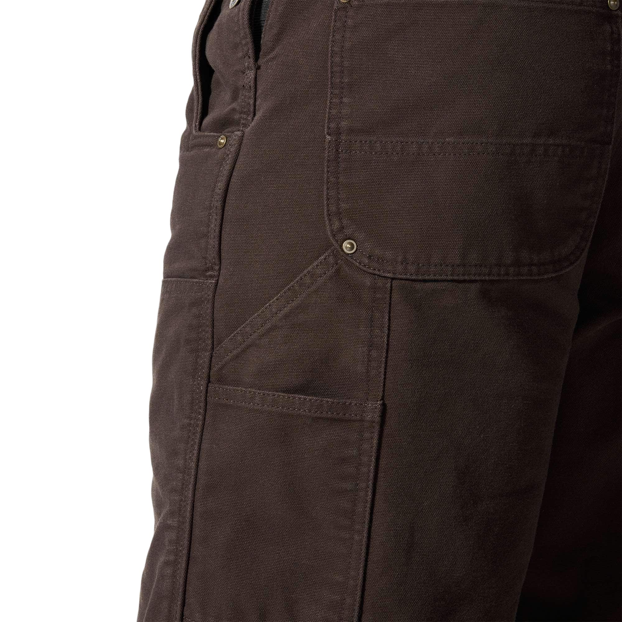Carhartt Men's Washed Duck Insulated Bib Overall Pants